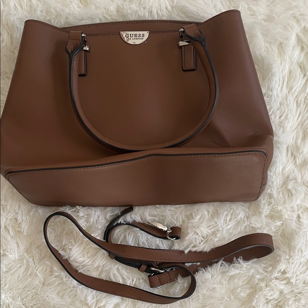 GUESS Tan Tote Bag